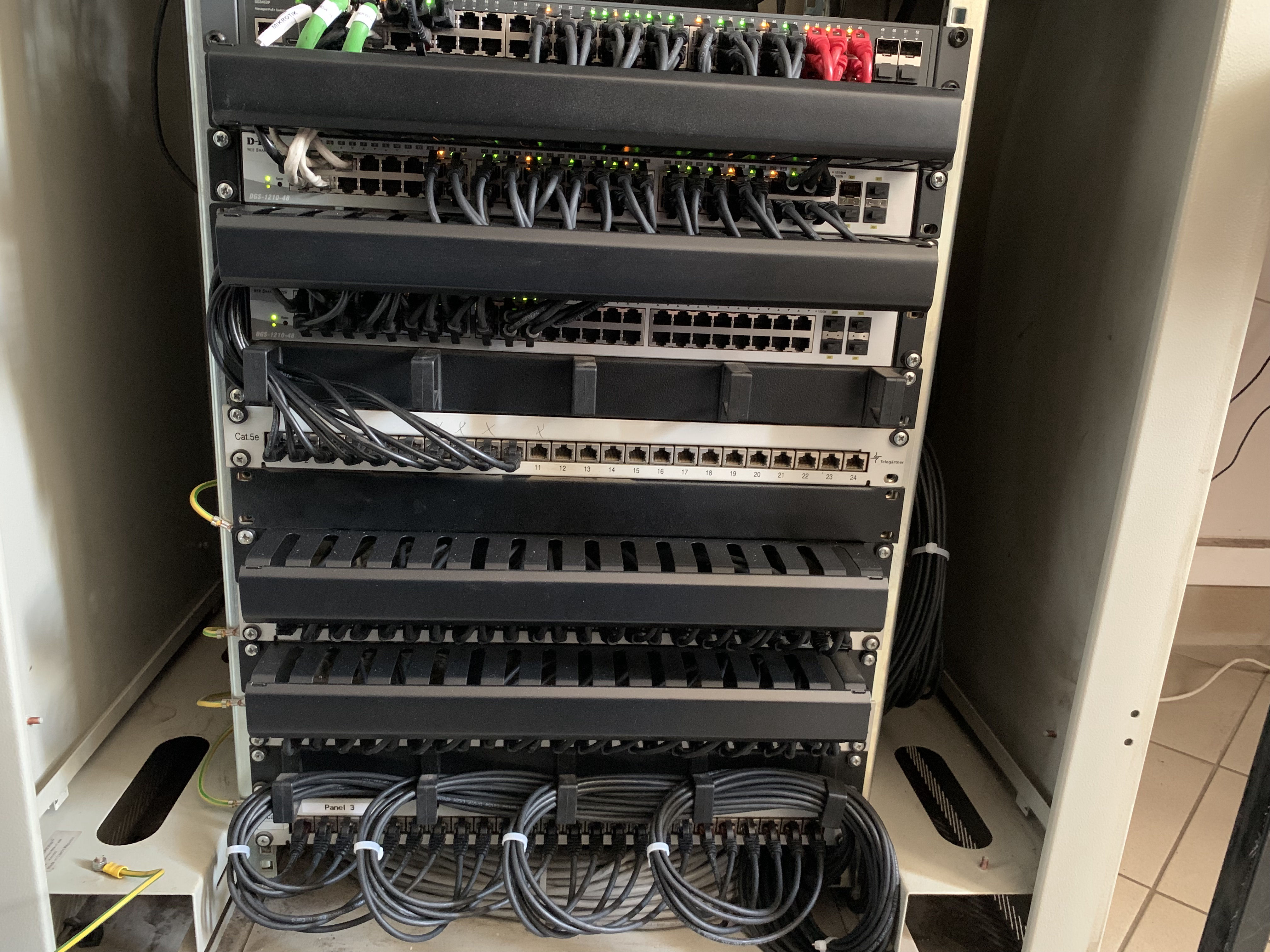 Porządkowanie szafy RACK